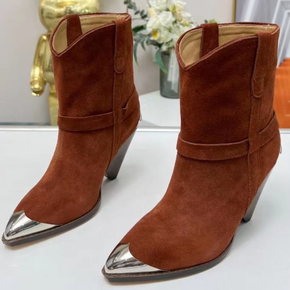 Isabel Marant Lamsy Boot black Reddish brown